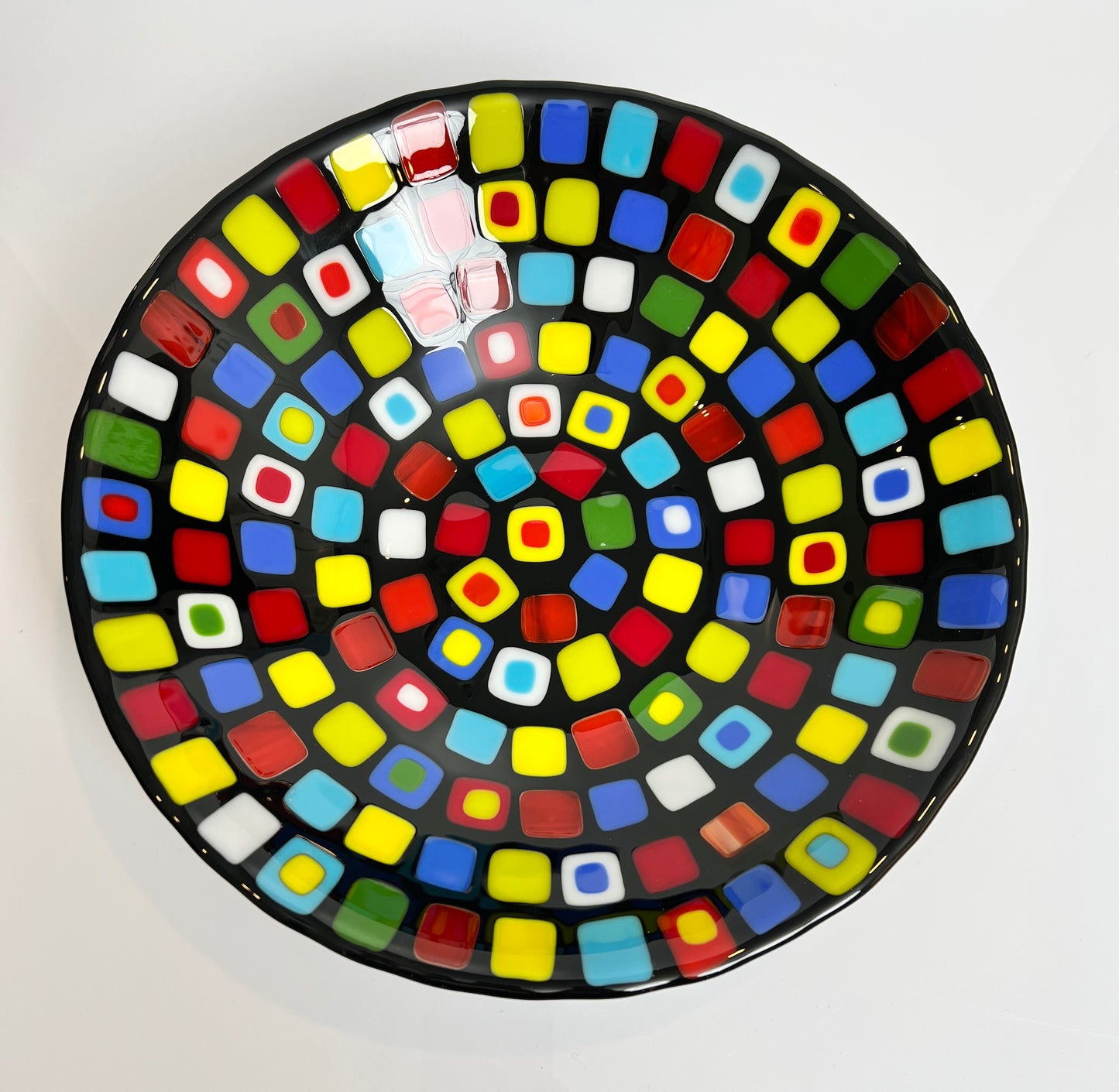 Modern Art Glass Bowl - Large