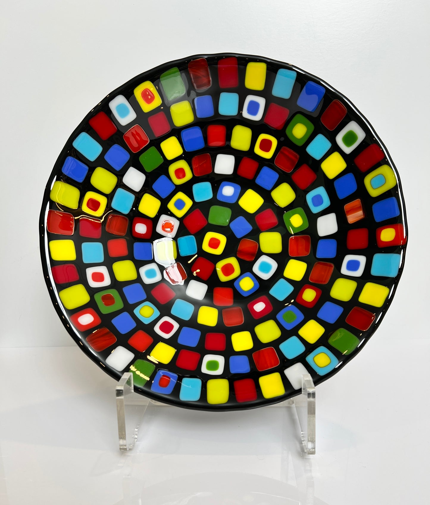 Modern Art Glass Bowl - Large