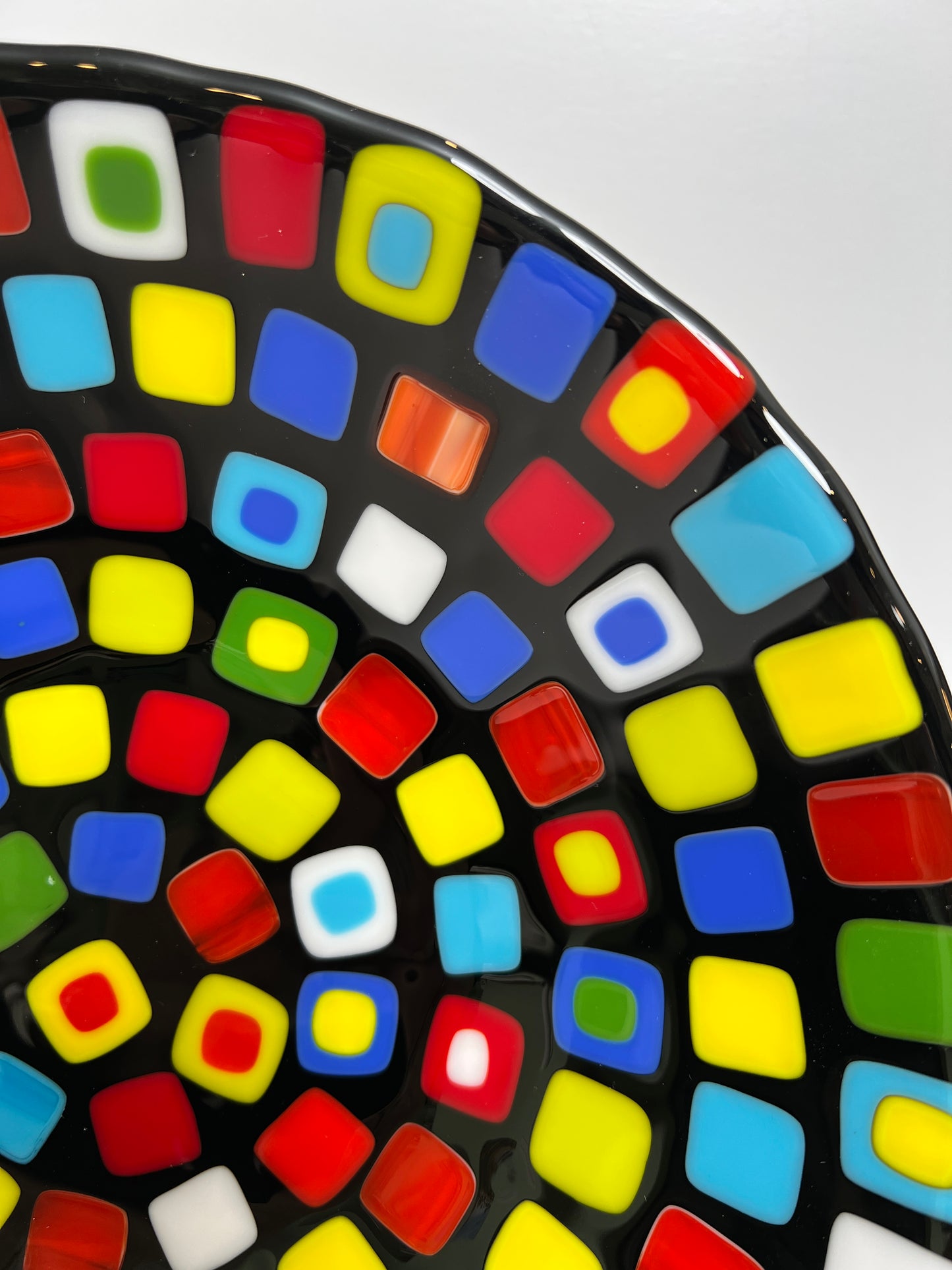 Modern Art Glass Bowl - Large