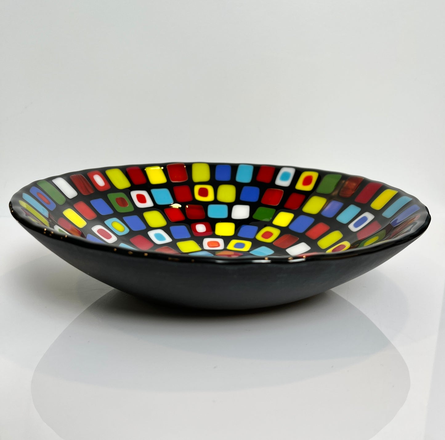 Modern Art Glass Bowl - Large