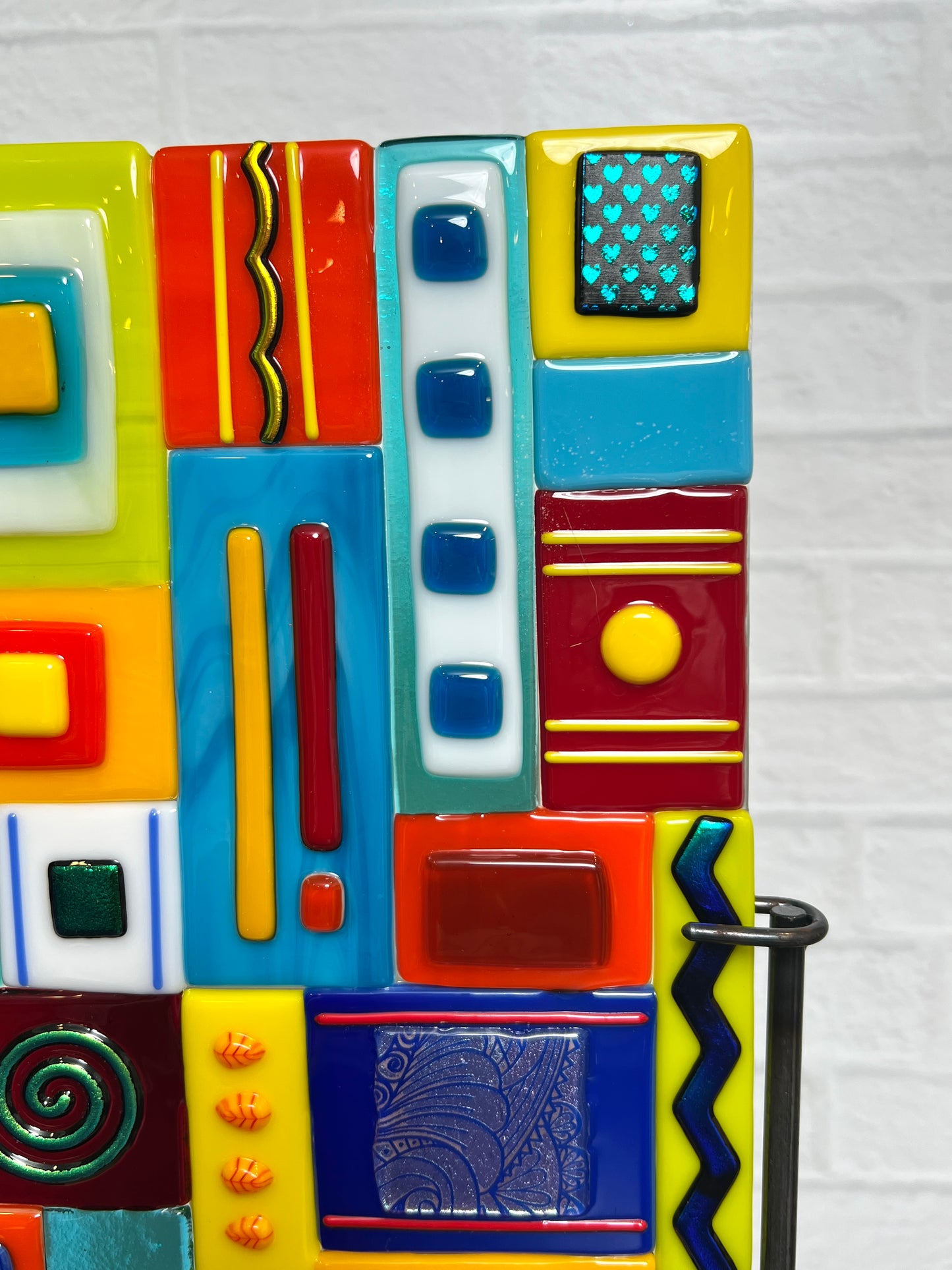 "Vivid Fusion" Free Standing Fused Glass Art