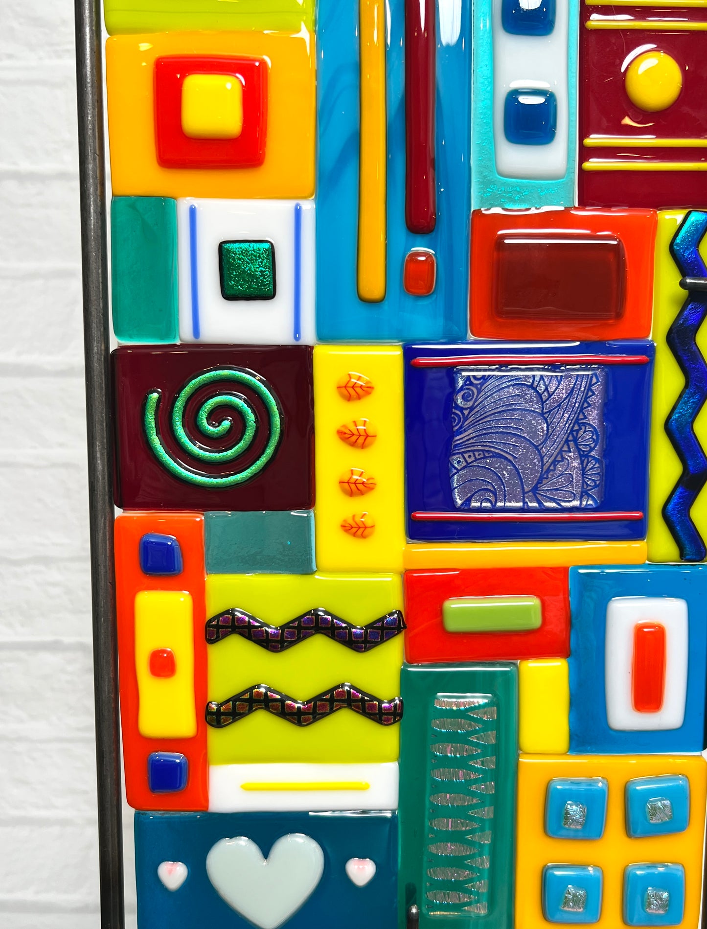 "Vivid Fusion" Free Standing Fused Glass Art