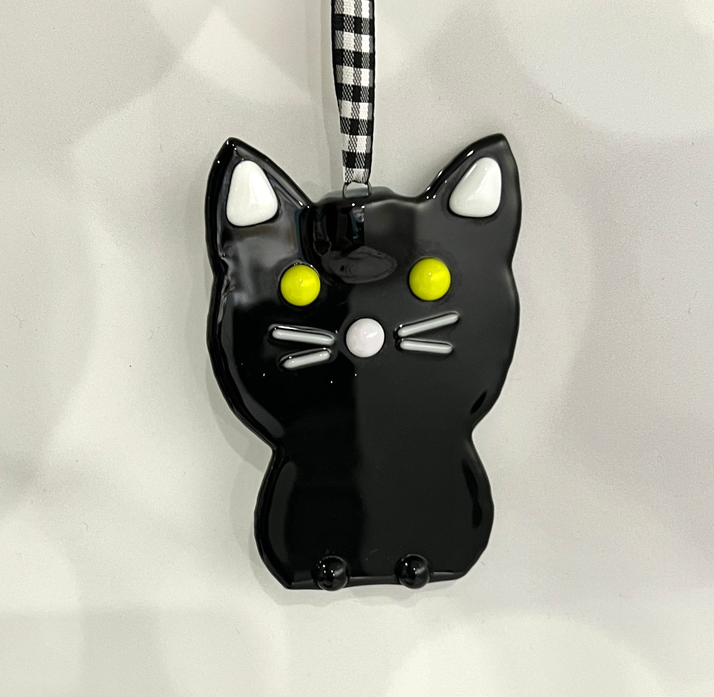 Black Cat Christmas Ornament